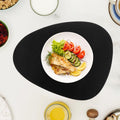 Black PU cup and dining mats with heat insulation and anti-skid features for baby strollers and home decor by Everything Baby