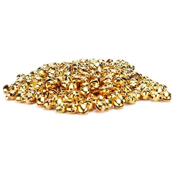 300pcs Small Bells DIY Mini Tiny Iron Jingle Bells with Hole for Craft Jewelry Festival Birthday Decoration GiftGold