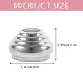 Set of five silver gazing ball globe stands for garden decor, suitable for outdoor use in home and garden settings.