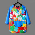 Kids' long-sleeve painting apron with pocket, breathable solid color smock for children ages 3-12, protective craft wear by Everything Baby.