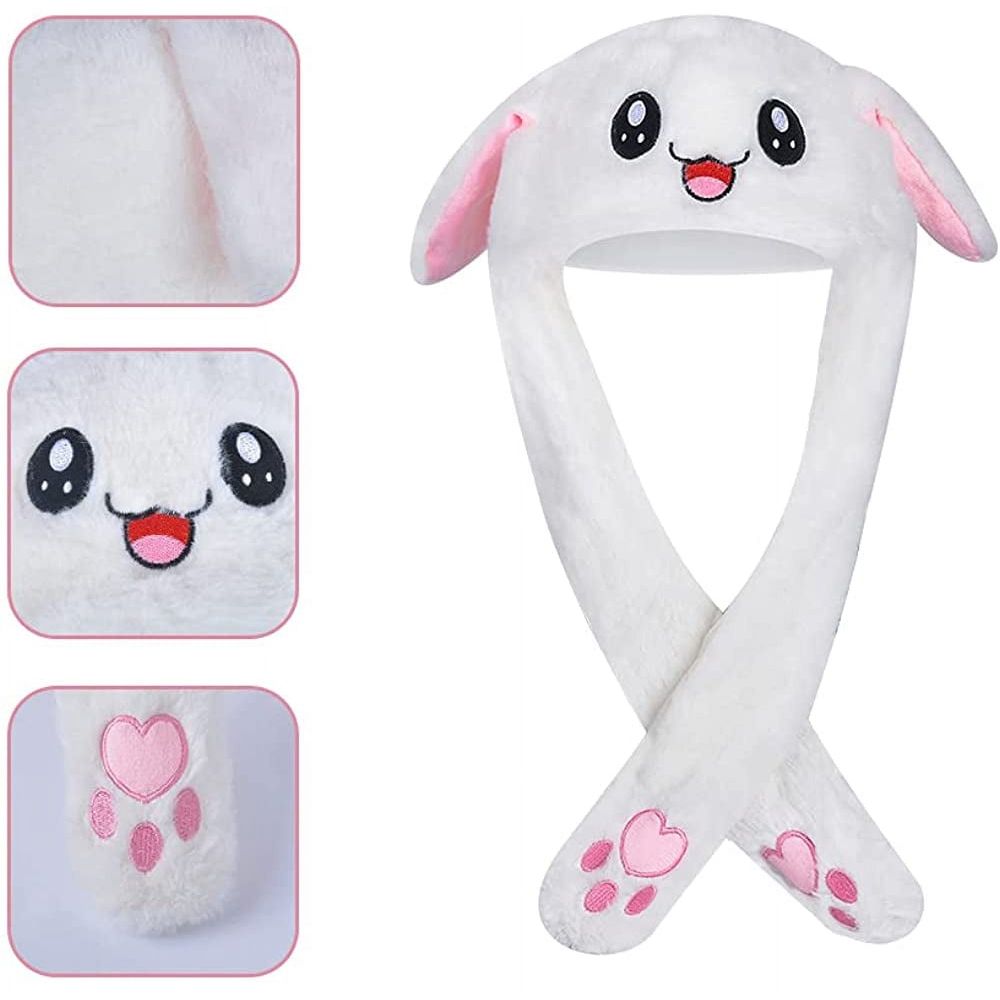 Cute plush bunny hat with moving ears, perfect for kids' cosplay or Christmas party, by Everything Baby