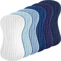 Six large unisex baby burp cloths from Everything Baby, soft cotton set for newborns, suitable for boys and girls.