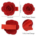 Set of 14 flower hair clips from Everything Baby featuring rose designs, perfect for infants, baby girls, and toddlers.