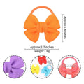 Set of 20 baby hair ties with bows, small elastic ponytail holders for girls and toddlers, toddler hair accessories by Everything Baby.