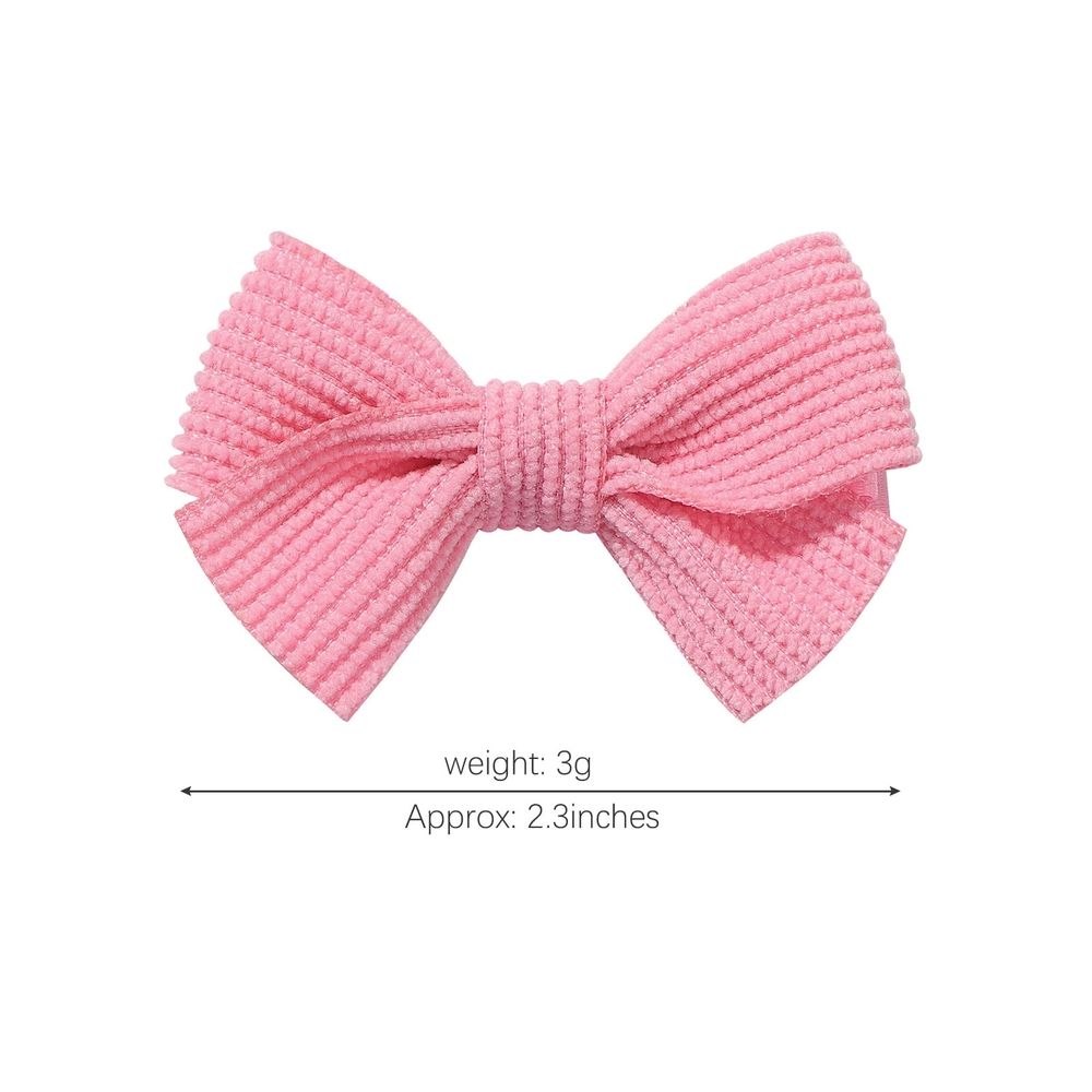 20-pack of baby girl hair clips with 2-inch bows and alligator clips, perfect for toddler pigtails and fine hair grooming.