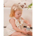 20pcs baby hair clips with 2-inch girl bows, mini alligator clips for toddler pigtails and fine hair, by Everything Baby.