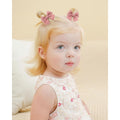 20-pack of baby girl hair clips with mini bows and alligator clips, perfect for toddler pigtails and fine baby hair.