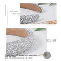 Sparkling silver rhinestone pearl headband with padded wide design and crystal accents, perfect for girls and women.