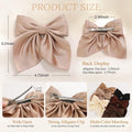 Big alligator hair clip with a large bow for women and girls, featuring a duckbill design from Everything Baby.