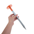 Heavy-duty metal survey marker stakes for ground markings and construction lines, ideal for outdoor play and construction projects.