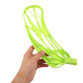 Lightweight green curved floorball stick blade replacement for indoor high-intensity floorball games, suitable for kids and outdoor play.