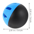 Set of 10 hollow perforated EVA training balls for safe baseball practice, suitable for baby and kids' ball pits and play areas.