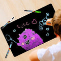 Magnetic mini chalkboard fridge board for kids, writable and erasable, part of building toys set by Everything Baby for home fun.