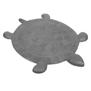 Slip Resistant Cast Iron Turtle Stepping Stone for Outdoor Pathways
