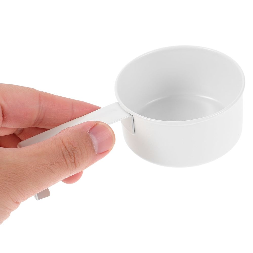 White multi-use laundry scoop with ergonomic grip, suitable for kitchen, pet food, and baby feeding supplies by Everything Baby.