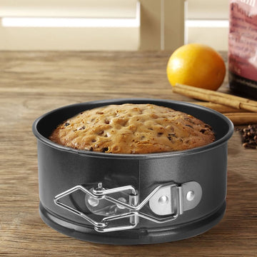 Black Stainless Steel Springform Cake Pan Non-Stick with Leakproof Removable Base, Lightweight and Bakeware