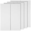 Large white trifold project boards by Everything Baby, 4-pack for school, presentation, and art display projects.