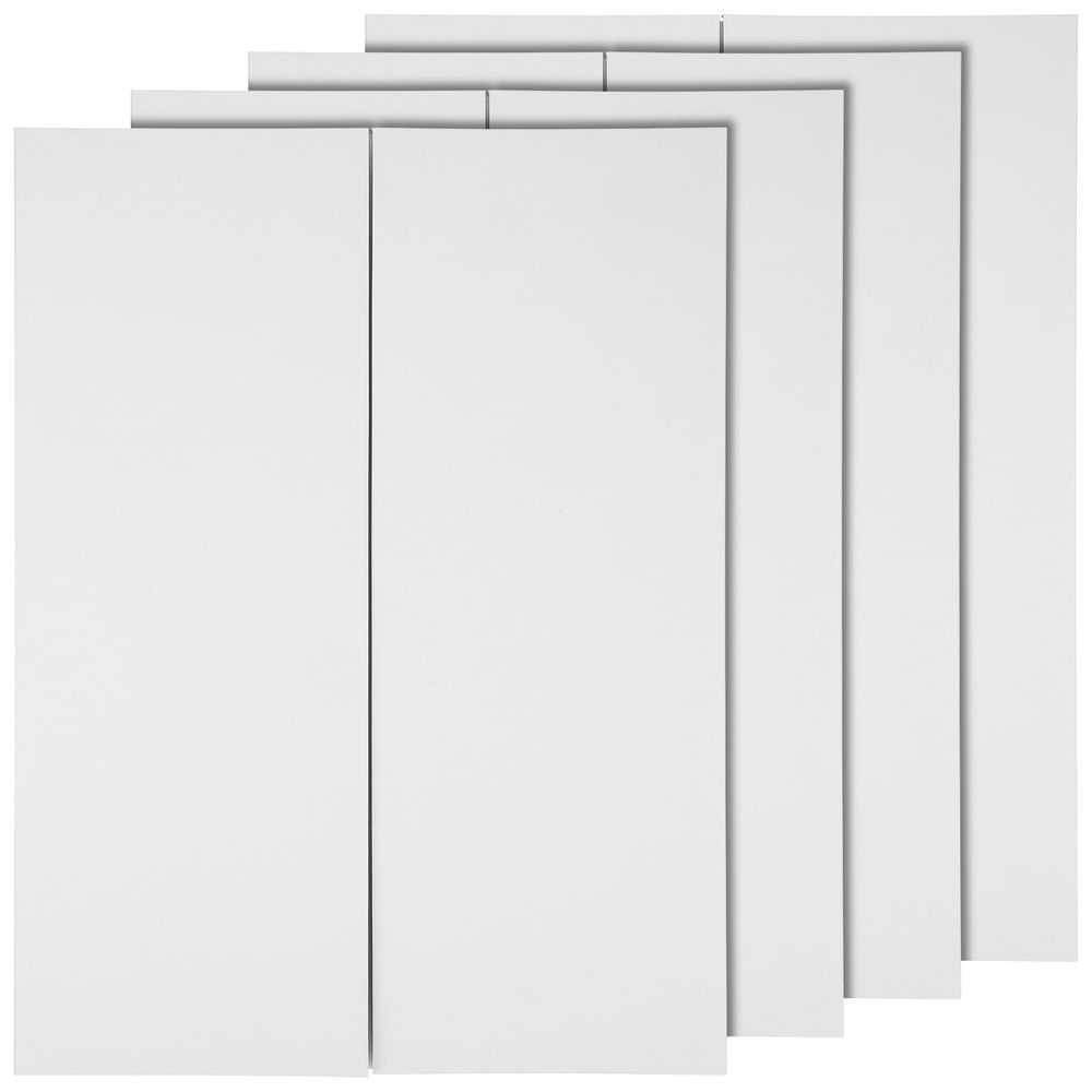 Large white trifold project boards by Everything Baby, 4-pack for school, presentation, and art display projects.