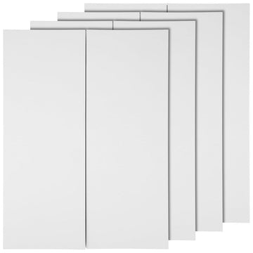 Large white trifold project boards by Everything Baby, 4-pack for school, presentation, and art display projects.
