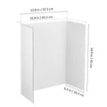 Large white trifold project boards by Everything Baby, ideal for school, presentation, and art display projects.