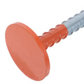 Heavy-duty metal survey marker stakes for ground markings, ideal for precise construction and outdoor play setups.
