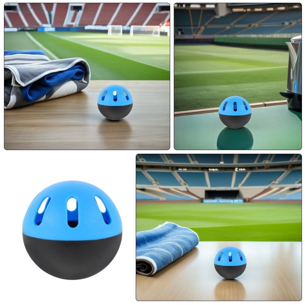 Set of 10 hollow perforated EVA training balls by Everything Baby for safe baseball practice in ball pits and playpens.