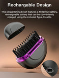 Portable GENAI Mini cordless straight hair comb with negative ions, lightweight design, long battery life, ideal for travel and baby grooming.