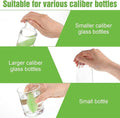 Magic bean-shaped baby bottle cleaner sponges with heat-resistant brush for internal cleaning of small-mouth bottles, set of 3.