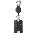 Heavy duty retractable badge scroll keychain with spring, suitable for students and workers, featuring a portable card holder.