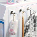 10-pack of Everything Baby super strong 10mm magnetic hooks on a wall, ideal for kitchens, garages, and caravans.