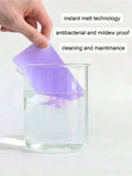 Blue toilet cleaning tablets from Everything Baby, deep cleans and freshens bathroom toilets with long-lasting fragrance.