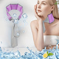 Ice wrap with 7 ice packs for neck and shoulder cooling support, reusable cold pad for muscle pain relief and cooling comfort.