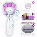 Baby cooling neck and shoulder wrap with 7 ice packs for soothing relief, adjustable, reusable cold pad for muscle pain.