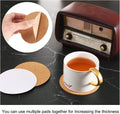 Set of 100 round self-adhesive cork coasters and mats, 9cm, for DIY crafts and coaster projects, by Everything Baby.