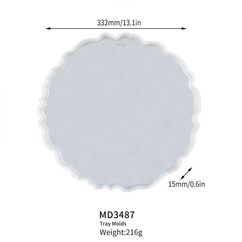 Silicone food tray mold with fruit plate design, ideal for DIY epoxy casting and coaster projects, by Everything Baby