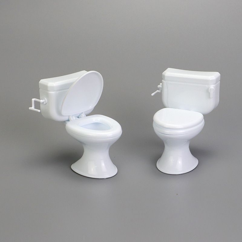Miniature baby toilet toy from Everything Baby, pretend play bathroom furniture for doll house or cake topper.