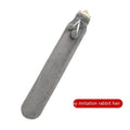 Rubber hot water bottle with soft cover, 2-liter size, for pain relief and warming neck, shoulders, knees, and feet.
