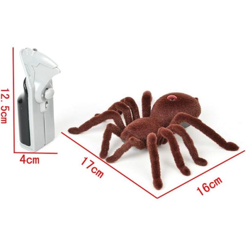 Everything Baby remote control spider toy for pranks, perfect for Halloween, April Fools' Day, and family fun with cats and dogs.