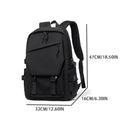 Black waterproof travel backpack by Everything Baby with high capacity and side pockets, ideal for daily use by men and women.