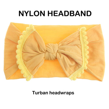 Handmade baby headbands with bows and elastics, soft and colorful hair accessories for newborns, infants, and toddlers by Everything Baby.