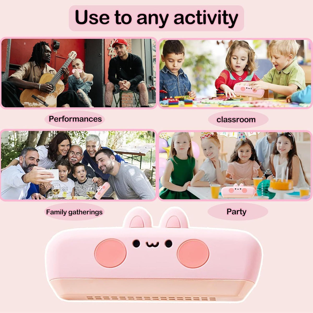 Kids' 16-hole diatonic harmonica with protective cover in key of C, suitable for beginners and young children.