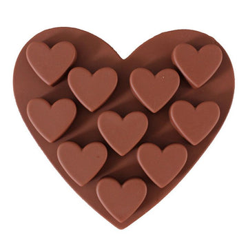 Silicone Chocolate Mold 10 Shapes 3D Chocolate Baking Tools Jelly and Candy Mold DIY Numbers Fruit Kitchen Gadgets Good