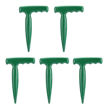 5Pcs Handheld Plastic Transplanting Widger Planting Tools Dibber Soil Digger Hole Punch Sowing Seeds Dispenser Garden