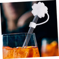 Cute Hawaii-themed girl top cover glass dust plug protector set with cartoon skull caps for baby and kids' straw accessories.