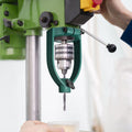 Everything Baby 40mm drill sleeve woodworking drill accessory converter attachment for bench drills, ideal for toy and outdoor projects.