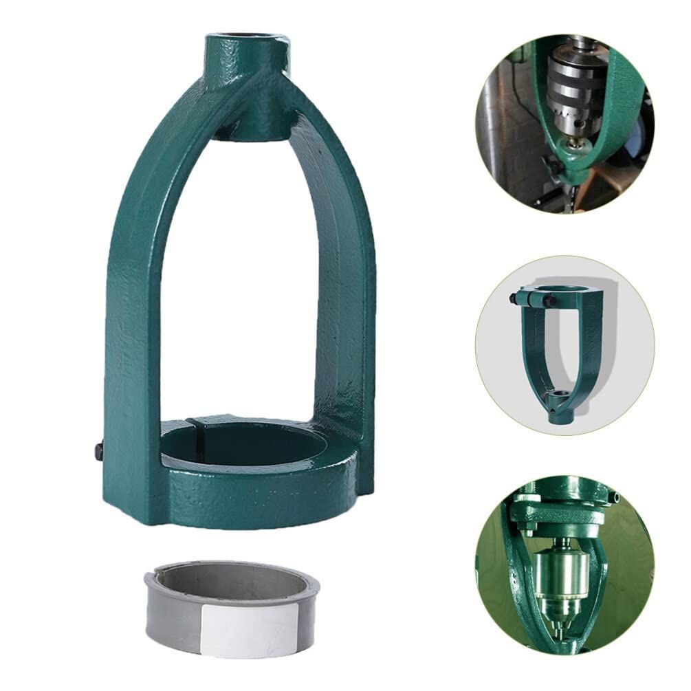 Woodworking drill accessory converter attachment with 40mm sleeve for machine hole drilling and bench mounting.