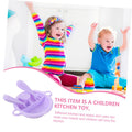 Mini plastic tableware toys set for kids, includes pretend cutlery and kitchen accessories for play food and kitchen pretend play.
