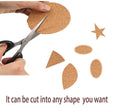 Set of 10 self-adhesive mini cork tiles, 4-inch round sheets for DIY coasters, crafts, cork boards, and DIY projects.
