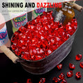 Set of 250 clear acrylic crushed ice cubes, 16x22mm, for wedding decoration and photography props, by Everything Baby.