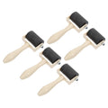Kids Tools seam roller set with five plastic rubber printmaking rollers for crafting and art projects for children.
